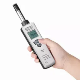 Metravi Temperature and Humidity Meter with Dew Point and Wet Bulb ±2% Grey, HT-3006 image 2