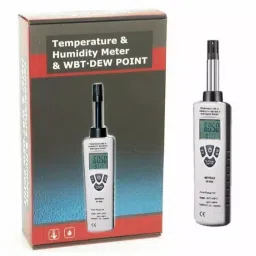 Metravi Temperature and Humidity Meter with Dew Point and Wet Bulb ±2% Grey, HT-3006 image 4