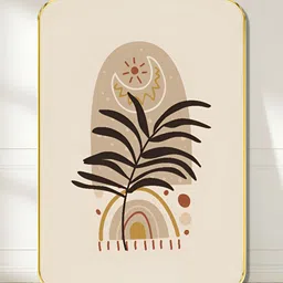 Myntra Elegant Homes Beige & Brown 1 Piece Wood Floral and Botanical Wall Paintings-image-33