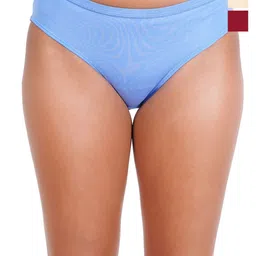 Liigne Pack Of 3 Cotton Mid Rise Basic Briefs VCPC1835-XS-image-44