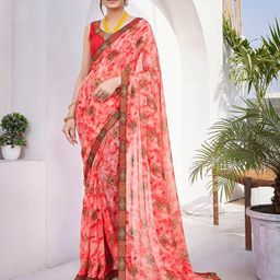 Lookmark Printed Pure Georgette Saree-image-40