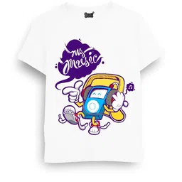 Cooldesi Kids-Unisex White Cotton Tshirts-image-108