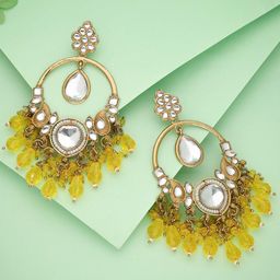 Anouk Diamond Shaped Jhumkas Earrings-51