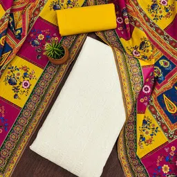 KALINI Embroidered Sequinned Unstitched Dress Material-image-93