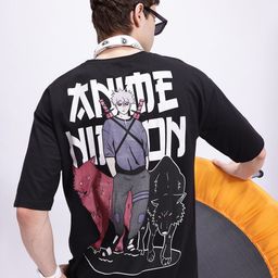 Kook N Keech Anime Nippon Printed Oversized Longline T-shirt-picture-10