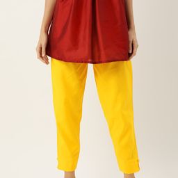 HASRI Women Solid Pure Cotton Trousers-image-96