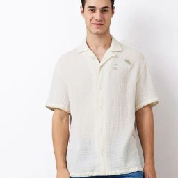 Spykar White 100% Cotton Relaxed Print Shirt-image-38