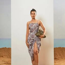 CMGE Multicolor Printed Midi Dress-picture-4