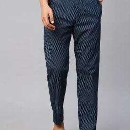 Urban Scottish Blue Regular Fit Printed Lounge Pants-image-96
