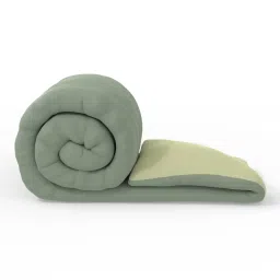 Bianca Ultra Soft Olive & Sage 152 TC Micro Fabric Single Reversible Comforter For All Weather image 4