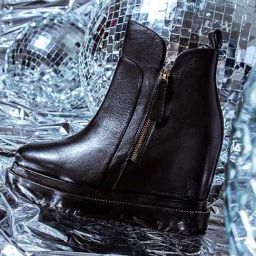 Saint G Women's GALENA Black Wedge Booties-image-64
