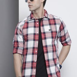The Indian Garage Co Men Red Comfort Tartan Checks Checked Casual Shirt-picture-22