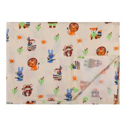 Nigh Nigh Tribal Animal Beige Cotton 300 TC Kids Bed Linen Set-image-85
