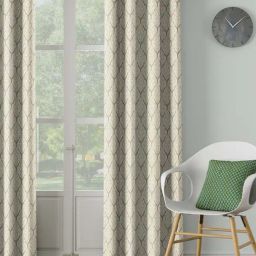 DDECOR Live Beautiful Grey Polyester 7 ft Door Curtain-image-43