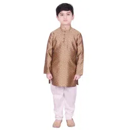 SG Yuvraj Kids Yellow & White Printed Kurta with Pyjama-image-27