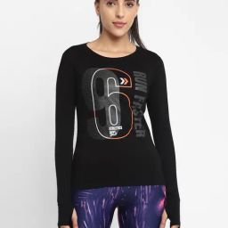 Appulse Black Printed Slim Fit Cotton T-Shirt-image-98
