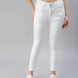 SHOWOFF Clean Look White Skinny Fit Denim Jeans-image-95