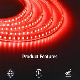 SPARK WORLD Red Plastic LED Rope Light image 4