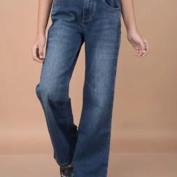 Crimsoune Club Girls Blue Solid Jeans-image-16