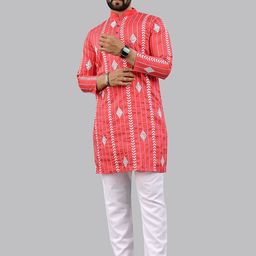 CHARLOTTE GRACIOUS Men Embroidered Sequinned White Romance Kurta-image-90