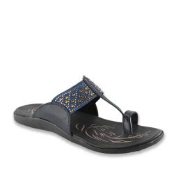 MediFeet Women's Blue Toe Ring Sandals-image-90