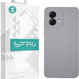 Sprig Liquid Silicone Back Cover for MOTOROLA g84 5G (Grey)-picture-29