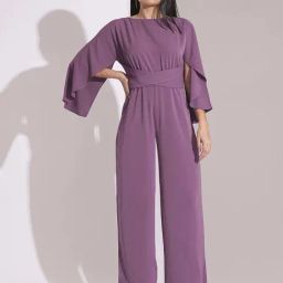 Globus Purple Plain Jumpsuit-34