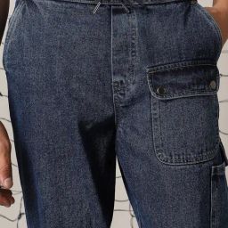 Hubberholme Blue Cotton Loose Fit Jeans-image-68