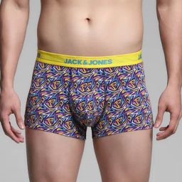 Jack & Jones Estate Blue Regular Fit Printed Trunks-picture-27