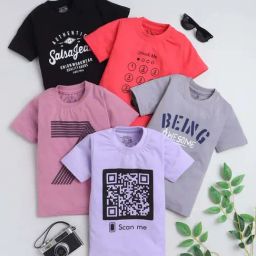 Fourfolds Unisex Multicolor Printed T-Shirt-image-11