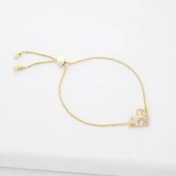 Ted Baker Crystal Cluster Heart Adjustable Bracelet-58
