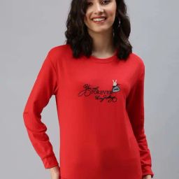 SHOWOFF Red Cotton Sweatshirt-16