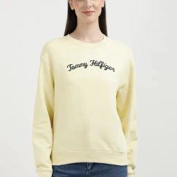 TOMMY HILFIGER Light Yellow Graphic Print Sweatshirt-image-84