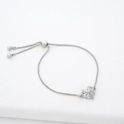 Ted Baker Crystal Cluster Heart Adjustable Bracelet-14