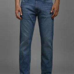 Louis Philippe Blue Cotton Slim Fit Jeans-image-47