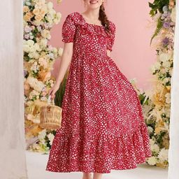 Miss & Chief Floral Print Fit & Flare Maxi Dress-24