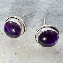 Arte Jewels 925 Sterling Silver Purple Studs for Women & Girls-image-6