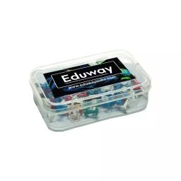 EDUWAY Decorative Multicolor Push Pins Plastic Head with Metal Pin (Pack of 400)-image-8
