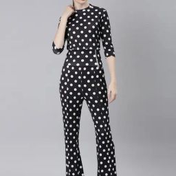 SHOWOFF Black & White Polka Dot Co-Ord Set-23
