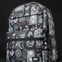 The Souled Store Marvel Black Printed Polyester Large Backpack - 22 Ltrs-image-46