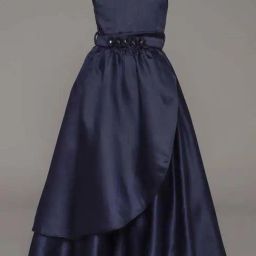 The Magic Wand Kids Navy Applique Gown-picture-39