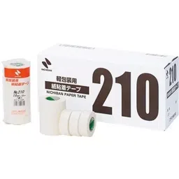 NICHIBAN Paper Adhesive Tape Acrylic White 24 mm x 18 m, NO.210 (Pack of 50 Roll)-11