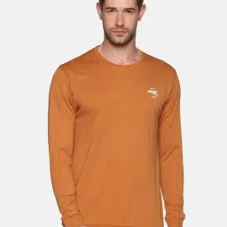 SHOWOFF Brown Cotton Slim Fit Solid Sweatshirt-picture-14