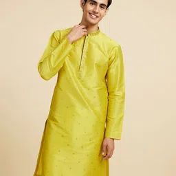 Diwas by Manyavar Woven Design Mandarin Collar Kurta-image-22