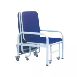 A ONE HOSPICARE Heavy Deluxe Mild Steel Powder Coated Patient Attendant Bed Cum Chair, AOH - 167 (A)-image-57