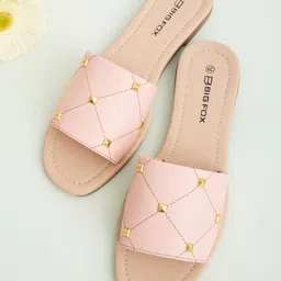 Big Fox Women Embellished Open Toe Flats-image-28