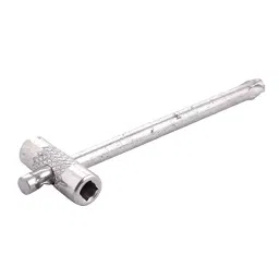 B K JAGAN & CO Oxygen Gas Cylinder Keys Sliding Double Ended Wrench Spanner Chrome Plated image 3