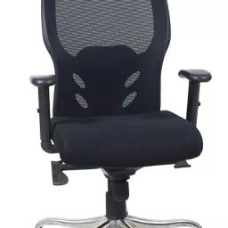 ELEGANZE ELE-EM-219 Black PU With Net Tepstric High Back Office Chair-27
