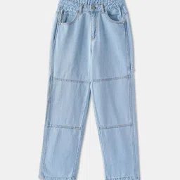 R&B Boys Regular Fit Mid-Rise Low Distress Light Fade Jeans-image-78