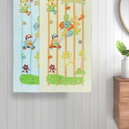 Myntra Elegant Homes Blue & Green 2 Printed Cotton 420 GSM Bath Towel-image-20